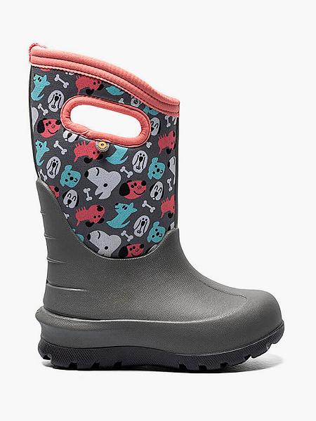 BOGS Boots Deutschland - Neo-Classic Puppies Winterstiefel Kinder DunkelGrau Multi DE35294